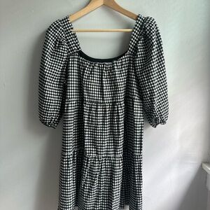 Harper Monochrome Checkered Top